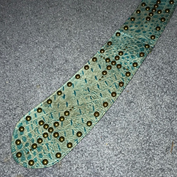 Wide Leather Fashion Belt - Picture 5 of 8